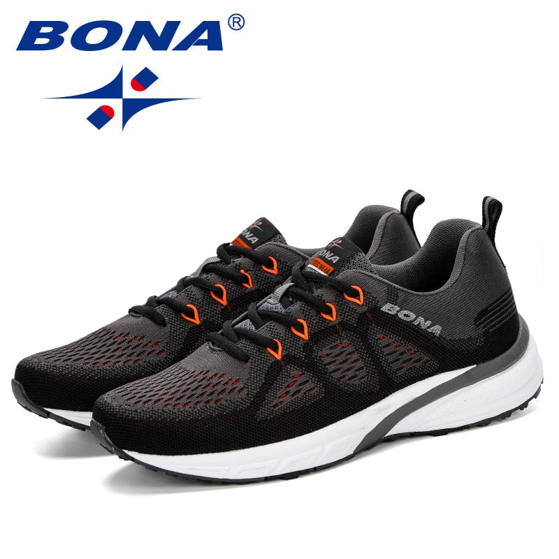 BONA Sneakers är lätta sportskor för män som är designade med mesh-material för att ge ventilation och komfort. Skorna är perfekta för utomhusaktiviteter och löpning.