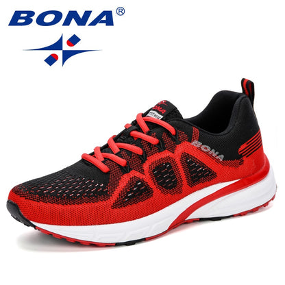 BONA Sneakers är lätta sportskor för män som är designade med mesh-material för att ge ventilation och komfort. Skorna är perfekta för utomhusaktiviteter och löpning.