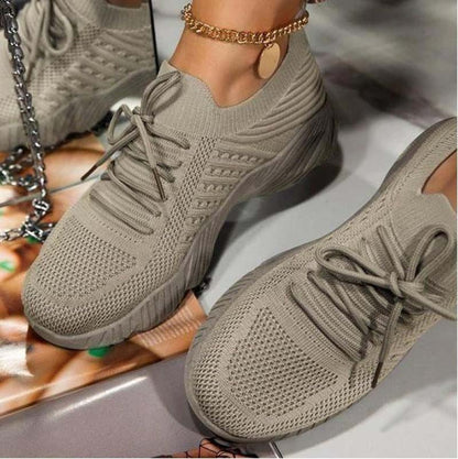 YBQJOO - Mesh andningsbara damsneakers